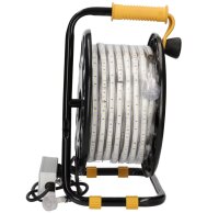 25m 48V Safeline LED-Lichtschlauch auf Trommel 200W 20000lm 5000K IP65  - Baustellenbeleuchtung Baulicht Lichtband LED Light-Strip LED Rope light