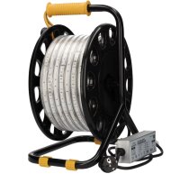 25m 48V Safeline LED-Lichtschlauch auf Trommel 200W 20000lm 5000K IP65  - Baustellenbeleuchtung Baulicht Lichtband LED Light-Strip LED Rope light
